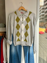 Polo rombo kaki