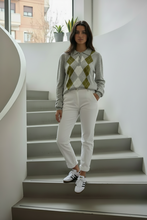 Polo rombo kaki